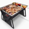 Charcoal Grill, Portable BBQ Smoker - Lightweight Tabletop Outdoor Grill for Camping, Picnics, Garden, Beach Parties - 6"*4.6"*4.9