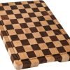 Cutting Boards for Kitchen, Checkered Cutting Board Upgraded, Acacia Wood Chopping Board with Juice Grooves & Handles, Large Butcher Block Serving Tray with Gift Box, 16.5" x 11.6" x 0.8"