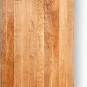 Series Rectangular Wooden Maple Cutting Board 24”x18” – 2.25” Thick, 30-lb Reversible Butcher Block with Edge-Grain & Finger Grips – Made in the USA